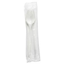 SafePro IWSPORKM Individually Wrapped White Medium Weight Plastic SPORK, 1000/CS