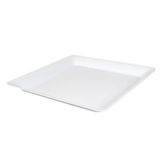 Fineline Settings SQ5212PP.WH, 12x12-inch ReForm Polypropylene White Square Platter, 25/CS