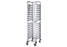Winco SRK-36 36-Tier Stainless Steel Rack for Sheet Pans, 1.5-Inch Spacing, EA