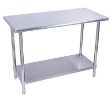L&J SS24120 24x120-inch All Stainless Steel Work Table