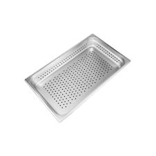 C.A.C. SSPF-24-2P, 2.5-inch Stainless Steel 24 Gauge Perforated Steam Table Pan
