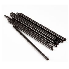 STIR5B-X 5-Inch Unwrapped Black Plastic Coffee Stirrer/Straws, 1000/PK