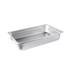 C.A.C. STPF-22-4, 4-inch Stainless Steel Full-Size 22 Gauge Anti-Jam Steam Table Pan