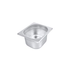 C.A.C. STPS-22-4, 4-inch Stainless Steel 1/6 Size 22 Gauge Anti-Jam Steam Table Pan