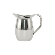 C.A.C. SWPB-2G, 64 Oz Stainless Steel Bell Shaped Water Pitcher with Ice Guard