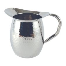 C.A.C. SWPH-3, 96 Oz Stainless Steel Hammered Water Pitcher