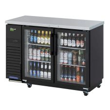 Turbo Air TBB-24-48SGD-N, 2 Glass Door Refrigerated Back Bar Storage Cabinet, 115 Volts