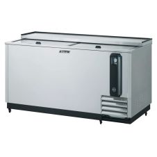 Turbo Air TBC-65SD-N6 Underbar 2 Lids Stainless Steel Ext. Bottle Cooler