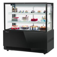 Turbo Air TBP60-54FN-B, 59-inch 3 Tiers Black Refrigerated Bakery Case, Front Open