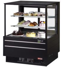 Turbo Air TCGB-36UF-B-N, 36-inch Glass Black Refrigerated Bakery Case