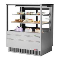 Turbo Air TCGB-36UF-S-N, 36-inch Glass Stainless Steel Refrigerated Bakery Case