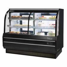 Turbo Air TCGB-60CO-B-N, 60.5-Inch 20.6 cu.ft. Curved Glass  Refrigerated Bakery Display Case with 4 Shelves