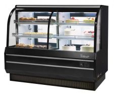 Turbo Air TCGB-60UF-CO-B-N, 60-inch Glass Black Refrigerated Combo Bakery Case
