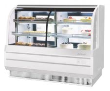 Turbo Air TCGB-60UF-CO-W-N, 60-inch Glass White Refrigerated Combo Bakery Case