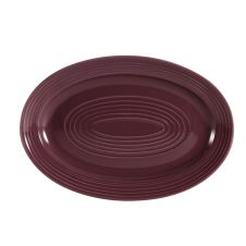 C.A.C. TG-51-PLM, 15.75-Inch Porcelain Plum Oval Platter, DZ