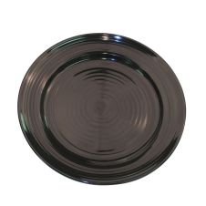 C.A.C. TG-9-BLK, 9.87-Inch Porcelain Black Plate, 2 DZ/CS