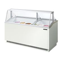 Turbo Air TIDC-70W-N 70-Inch W Ice Cream Dipping Cabinet, White