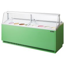 Turbo Air TIDC-91G-N 91-Inch W Ice Cream Dipping Cabinet, Green