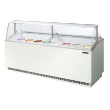Turbo Air TIDC-91W-N 91-Inch W Ice Cream Dipping Cabinet, White