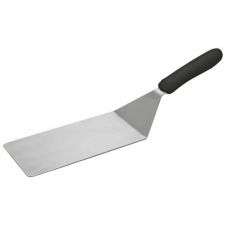 Winco TKP-42, Offset Turner with 4x8-Inch Blade and Black Polypropylene Handle, NSF