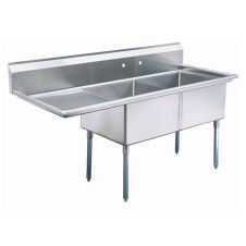 Turbo Air TSB-2-L2, 24 x 24 x 14-inch Two Compartment Sink, Stainless Steel
