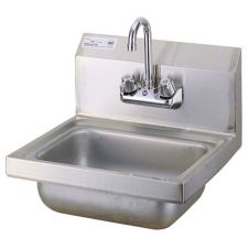 Turbo Air TSS-1-H, Wall Mount Hand Sink, 10 x 14 x 6-inch, Stainless Steel