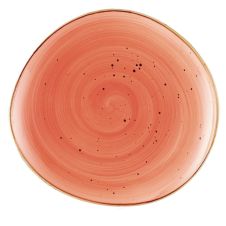 C.A.C. TUS-21-CRL, 12.25-Inch Porcelain Coral Dessert Plate, DZ