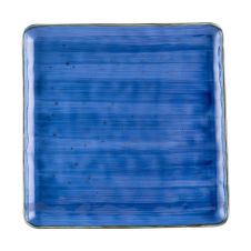 C.A.C. TUS-SQ21-BLU, 12-Inch Porcelain Starry Night Blue Square Plate, DZ