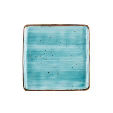C.A.C. TUS-SQ8-TQS, 8.25-Inch Porcelain Turquoise Square Plate, 2 DZ/CS