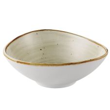 C.A.C. TUS-TB5-BGE, 6 Oz 4.75-Inch Porcelain Beige Triangular Dessert Bowl, 3 DZ/CS