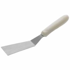 Winco TWP-50, Offset Grill Spatula with 4.25x2.19-Inch Blade and White Polypropylene Handle, NSF