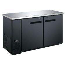 Coldline CBB-60 60-inch Black Counter Solid Door Back Bar Refrigerator