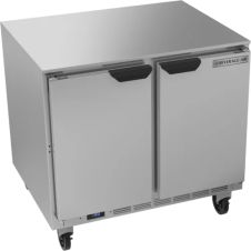 Beverage Air UCF36AHC, 36-Inch 2 Section Undercounter Freezer with 2 Left/Right Hinged Solid Doors