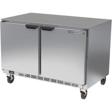 Beverage Air UCF48AHC, 48-Inch 2 Section Undercounter Freezer with 2 Left/Right Hinged Solid Doors