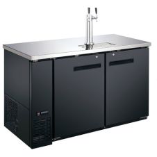 Admiral Craft USBD-5928/2, 59-inch Kegerator/Beer Dispenser with Single Tap Tower, 2 Kegs Capacity