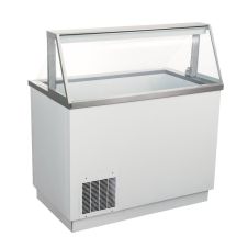 Admiral Craft USDP-47, 47-inch Flat Glass Ice Cream Dipping Cabinet