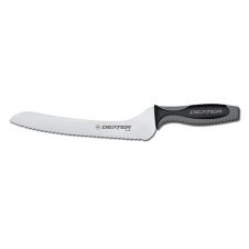 Dexter Russell V163-9SC-PCP, 9-inch Scalloped Offset Sandwich Knife