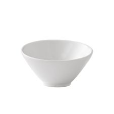 Kadra VL-0298, 7 Oz 5-Inch Vikko Lightning Porcelain Slanted White Bowl, 72/CS