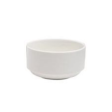 Kadra VL-0770-2, 9.5 Oz Vikko Lightning Porcelain Round White Soup Bowl, 48/CS