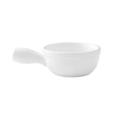 Kadra VL-3122, 8.5 Oz Vikko Lightning Porcelain White Onion Soup Bowl with Handle, 48/CS