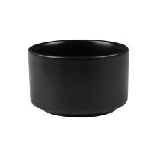 Kadra VT-1235, 22 Oz 5-Inch Vikko Thunder Porcelain Black Matte Round Modern Soup Bowl, 36/CS