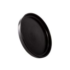 Kadra VT-1239, 8-Inch Vikko Thunder Porcelain Black Matte Round Modern Plate, 24/CS