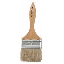 Winco WBR-30, 3-Inch Wide Flat Boar Bristle Pastry Brush with 5.25-Inch Wooden Handle