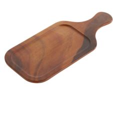 Yanco WD-1216 16x7-Inch Melamine Wooden Look Rectangular Tray with Handle, 24/CS