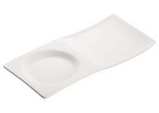 Winco WDP012-101, 8 x 3.75-Inch Ardesia Tenora Porcelain Rectangular Tray, Bright White, 36/CS