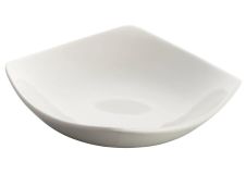 Winco WDP013-104, 6-Inch Ardesia Lera Porcelain Square Dish, Bright White, 36/CS