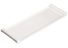 Winco WDP017-116, 14 x 4.5-Inch Ardesia Paredes Porcelain Rectangular Platter, Bright White, 24/CS