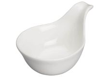 Winco WDP021-110, 3-Inch Dia Ardesia Mescalore Porcelain Teadrop Sauce Boat, Bright White, 24/CS