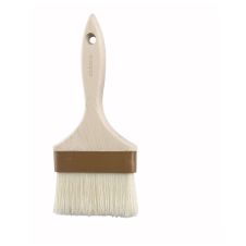 Winco WFB-40, 4-Inch Flat Pastry Brush with Wooden Handle