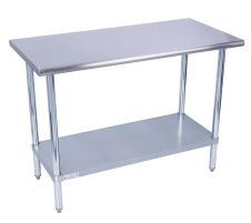 KCS WG-1860, 18x60-Inch Stainless Steel Work Table with Galvanized Undershelf